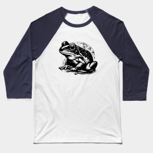 Grunge Retro Frog - Stamp Style - Frog Lover Baseball T-Shirt